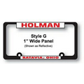 Polypropylene Plastic Automobile License Frames w/1" Wide Panel
